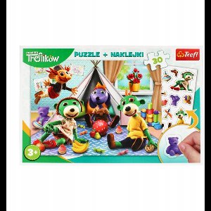 Trefl puzzel "Family Treflik" 30 stukjes + stickers