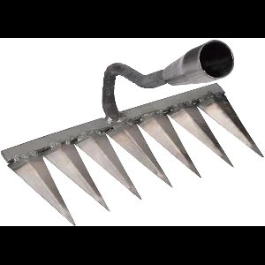 Sterke IJzeren Tuinhark 7-Tanden – Onkruidwieder & Grondlosmaker | Tuin Hark Zonder Steel voor Onkruid Verwijderen, Bladeren Verzamelen & Gazon Egaliseren - ANMI