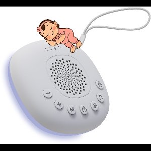 White Noise Machine met Licht van MMOBIEL – 20 Rustgevende Geluiden, Timer, USB-C Oplaadbaar – Slaaphulp met Nachtlampje Wit & Multicolor LED voor Baby, Kind & Volwassenen – Wit