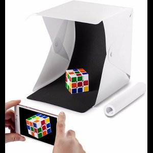 Opvouwbare Fotostudio tent Softbox met ingebouwde LED-verlichting en achtergronden (zwart/wit) / HaverCo