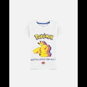 Pokémon - Silhouette Kinder T-shirt - Kids 110 - Wit