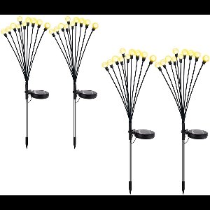 EXCITAT Firefly Light - Solarlamp - Waterdicht voor balkon, tuin en terras - Warm wit