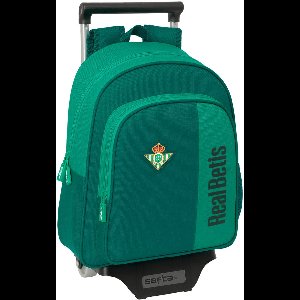 Schoolrugzak met Wielen Real Betis Balompié Groen 28 x 34 x 10 cm