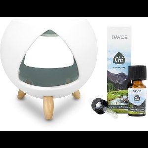 Chi Cozy aromabrander + Davos olie 1 Stuks