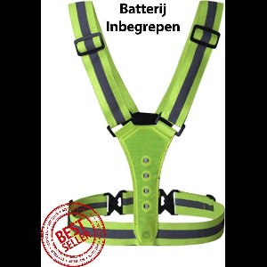 Hardloopvest met Led Reflectief - Running vest - Veiligheidsvest - Sportvest - Hardloopverlichting - One size fits all