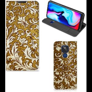Telefoon Hoesje Motorola Moto G9 Play Barok Goud