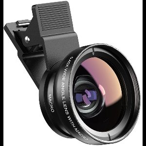 Somstyle 2-in-1 Smartphone Lens Kit - Clip On voor Mobiele Telefoon - Groothoek 140° & 12.5X Macro - Zwart