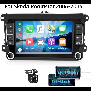 7inch Android 13 Auto Stereo for Skoda Roomster 2006-2015 (Typ 5J) | 2+32G GPS Navigatie, PQ35 Platform, Draadloos CarPlay & Achteruitrijcamera