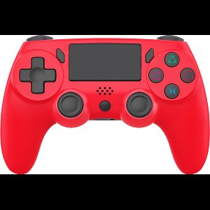 Ntech PS4 Controller Geschikt voor PS4 en PS3 - ps4 game controller Draadloos P47 - Rood - Audio Jack Input - Touch Sensor - Dual Trilmotoren Draadloze Controller