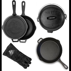 Pit Boss Grills - Zesdelige Gietijzeren Starterset