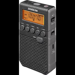 Sangean DT-800 - Pocket radio, AM/FM, Zwart