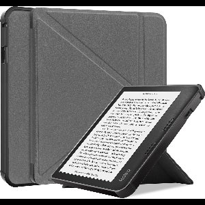Hoesje Geschikt voor Kobo Libra 2 Hoes Bescherm Hoesje Case Sleep Cover Trifold - Hoes Geschikt voor Kobo Libra 2 Hoesje - Grijs