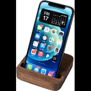Oakywood OakyBlocks Smartphone Stand - Massief Walnoot Hout - Telefoon Houder voor Modulaire Magnetische Bureau Organiser