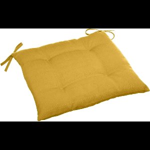 Hesperide Tuinstoelkussen - geel - uv-bestendig - 40 x 4 cm - Water en UV-bestendig