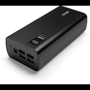 OOQE PowerCharge 4: Geavanceerde powerbank met hoge capaciteit - Zwart