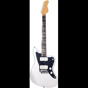 Sire Guitars J3/SV Mahonie elektrische gitaar J-stijl, zilver