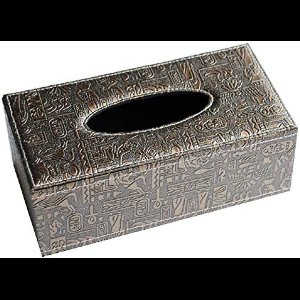 PolkaHome Papierhouder - Stijlvolle Retro Lederen Tissue Box voor Huis, Kantoor of Auto - Rechthoekig Design - PU Leer en MDF Materiaal