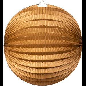 3x Papieren Lampion Metallic Goud 25cm - Feest Decoratie Bruiloft Zomer Festival