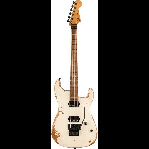 Charvel Pro-Mod Relic San Dimas Style 1 HH FR PF Weathered White - ST-Style elektrische gitaar
