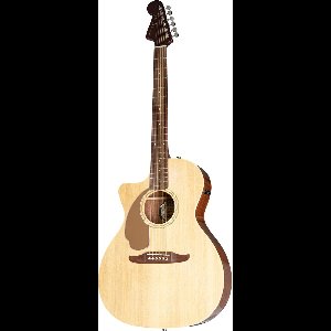 Fender Newporter Player Lefthand WN Natural - Akoestische gitaar voor linkshandigen