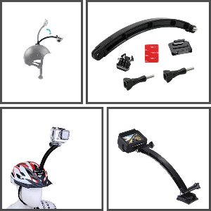 Helmet Mount Arm Mount Voor Gopro - Unicorn Mount - like - Helmet Mount 4 Gopro Hero 12 11 10 9 8 7 6 - Helm Mount Voor Gopro Hero - Motor Mount - Ski - Osmo Action - Mount Voor Gopro