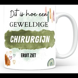 Mok bedrukken met beroep Chirurgijn