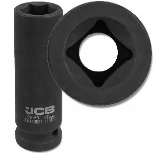 JCB Slagdoppen 1/2" Cr-In 6-kant 17mm Eep
