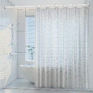 Azomor® Waterafstotende en schimmelbestendige douchegordijn met kristalpatroon