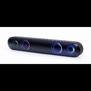 GMB-Audio Bluetooth Soundbar met LED Lichteffecten, Zwart – Draadloos Streamen, Krachtige Bas, Meerdere Input Opties, Lange Batterijduur, Compact Ontwerp voor Gaming en Thuisbioscoop