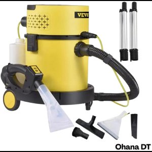 Vevor - Nat Droog Stofzuiger - 4 in 1 Vloerreiniger - Nat Droog Zuiger - Krachtige 1200W Motor - HEPA & Sponsfilter - 5 Borstels