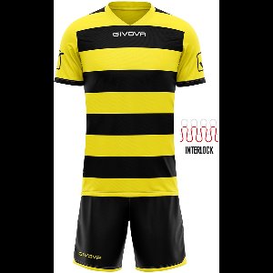 Sportset givova rugby zwart-geel xl
