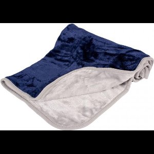 Duvo+ Snuggly deken Blauw/grijs 100x70cm