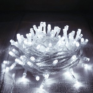 MUPOO Fairy LED Lichtslinger Koud Wit – 50M met 500 LEDs, Laag Energieverbruik & Veilig, Eénknopsbediening, 8 Modi – Kerstverlichting Buiten voor Tuin, Raam, Feest & Kerstdecoratie