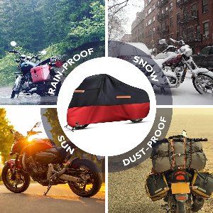 Waterdichte Motorhoes XXL - UV-bestendig & Anti-stof Beschermhoes voor Motorfiets, Scooter en Bromfiets - Inclusief Opbergtas