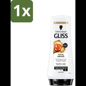 1 x Gliss - Hair Repair - Conditioner voor Totaal Herstel - 200 ml - Haar Herstellen - Droog Haar - Beschadigd Haar - Haar Herstel - Haar Verzorging