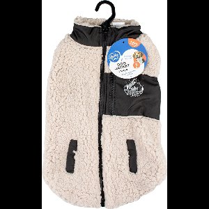 Duvoplus - Hond - Hondenjas Sheep Skin Xl - 70cm Zwart/wit - 162246