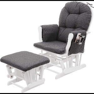 Cosmo Casa Schommelstoel - Luxe Fluwelen Zitting - Ultiem Comfort en Functionaliteit - Elegante Woonkamerstoel - Koninklijke Stijl