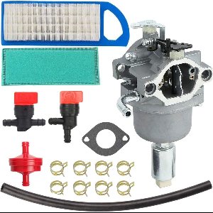 Geschikt voor Carburateur voor Briggs & Stratton 594593 591731 590400 796078 498811 794161 795477 14,5 pk - 21 pk carburateur-afstelset met brandstofleiding-luchtfilterpakking