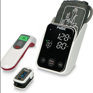Fysic FCS250 - Gezondheidsmonitoring set voor thuis - Bloeddrukmeter - Saturatiemeter - Infrarood Thermometer