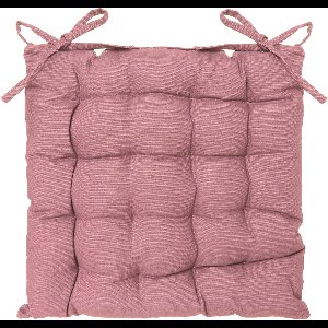 Atmosphera - Stoelkussen - Zitkussen - 38x38 cm - 2 lintjes - Loria Roze