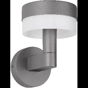 LED Tuinverlichting - Wandlamp Buitenlamp - Torna Kenzo - 8W - 800 lumen - 3000K - Warm Wit - Antraciet - Aluminium