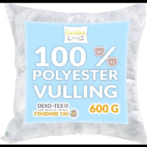 Creative Deco Vulling voor Kussens, Mascottes, Bekleding | Polyester Vezel | 600g | Wasbaar