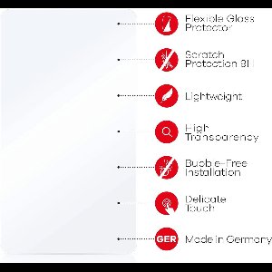 upscreen - Screenprotector voor Dynavin D9-V8 - Folie Beschermfolie Beschermglas transparant