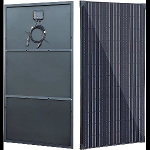 Xinpuguang - Zonnepaneel - Waterdicht - Flexibel zonnepaneel - Fotovoltaïsch paneel - Voor thuis, boot, camping, camper - Monokristallijn silicium - 300W kit - Zwart