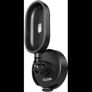 Telesin Fabric Mount voor Insta360 GO3/GO3S - Stoffen Houder met Verstelbare Klittenbandsluiting - Kantelbaar met Quick-Release - Voor Rugzak en Pet - Stof en Siliconen - Zwart/Grijs