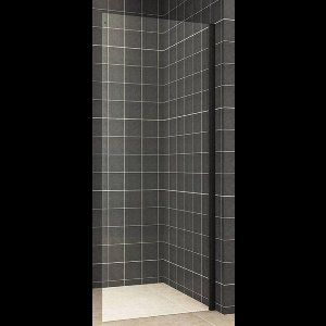 Saqu zijwand Helder nanoglas 100x200cm Mat zwart