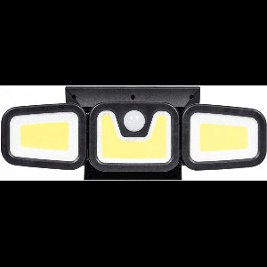 led solar bouwlamp + sensor - 100 led werklamp - ledlamp - buitenlamp - kmr