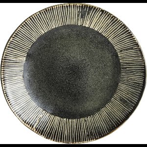 Dutch Rose Organic Borden Plat - Ø 21,5 cm - Ontbijtborden - Stoneware Handgemaakt - Groen