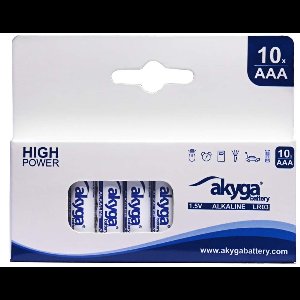 Akyga AKY1970 huishoudelijke batterij Wegwerpbatterij AAA Lithium-Manganese Dioxide (LiMnO2)