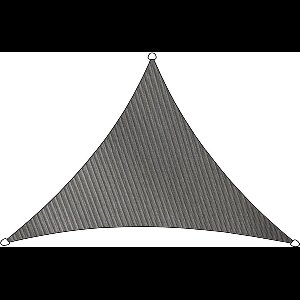 Livn Schaduwdoek Como polyester driehoek 3x2.5m antraciet - 100% UV-bescherming - Dikte doek: 160 gr/m2 - Inclusief bevestigingskoord en RVS bevestigingsringen